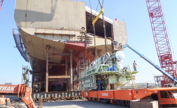 Workers continue to build Pasha Hawaii's MV Marjorie C vessel Workers continue to build Pasha Hawaii's MV Marjorie C vessel